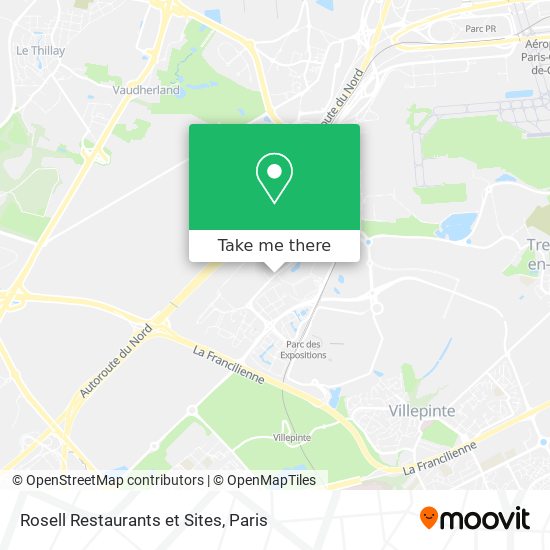 Rosell Restaurants et Sites map