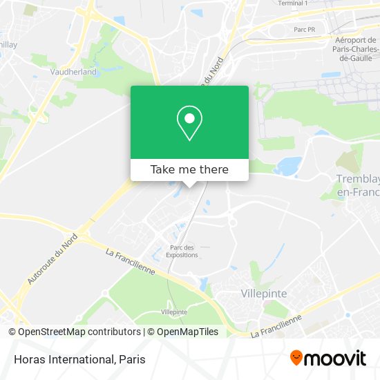 Horas International map