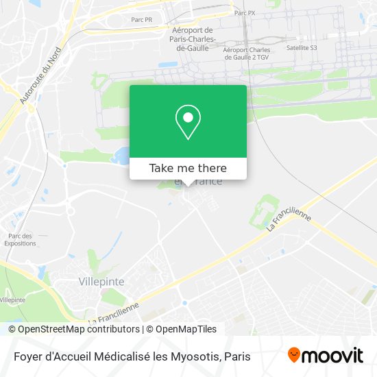 Mapa Foyer d'Accueil Médicalisé les Myosotis