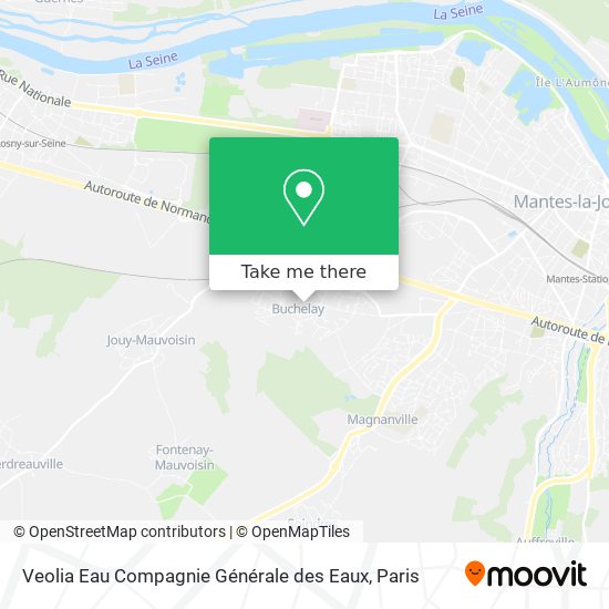 Veolia Eau Compagnie Générale des Eaux map