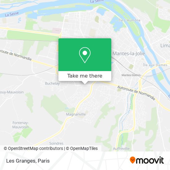 Mapa Les Granges