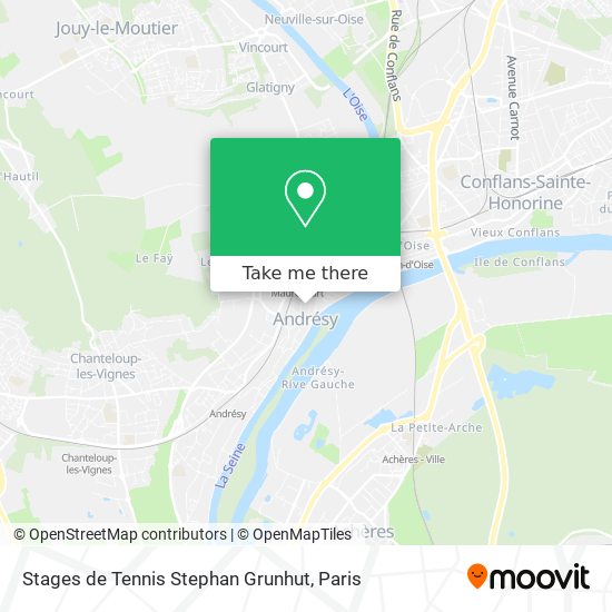 Stages de Tennis Stephan Grunhut map