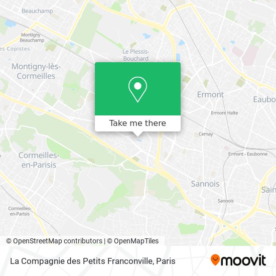 Mapa La Compagnie des Petits Franconville