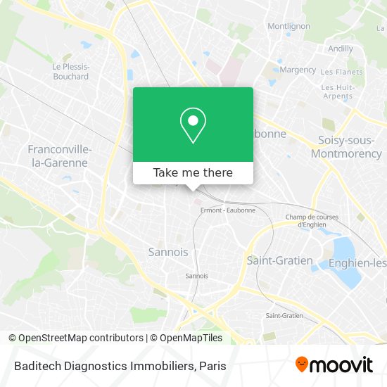 Baditech Diagnostics Immobiliers map