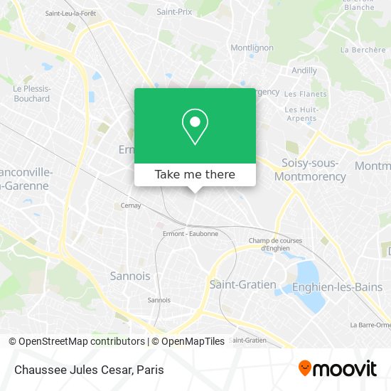 Mapa Chaussee Jules Cesar