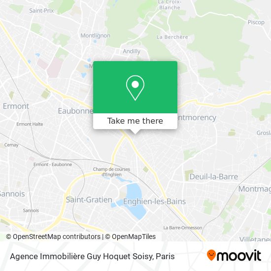 Agence Immobilière Guy Hoquet Soisy map