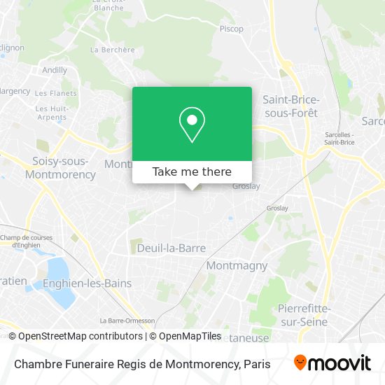 Mapa Chambre Funeraire Regis de Montmorency