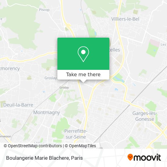 Mapa Boulangerie Marie Blachere