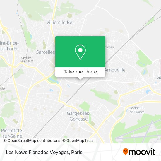 Les News Flanades Voyages map