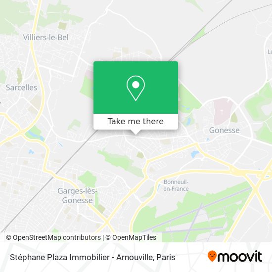 Mapa Stéphane Plaza Immobilier - Arnouville