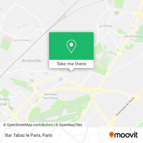 Mapa Bar Tabac le Paris