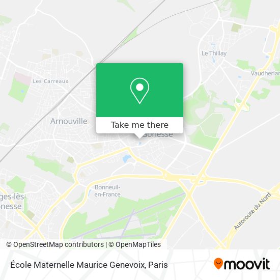 Mapa École Maternelle Maurice Genevoix