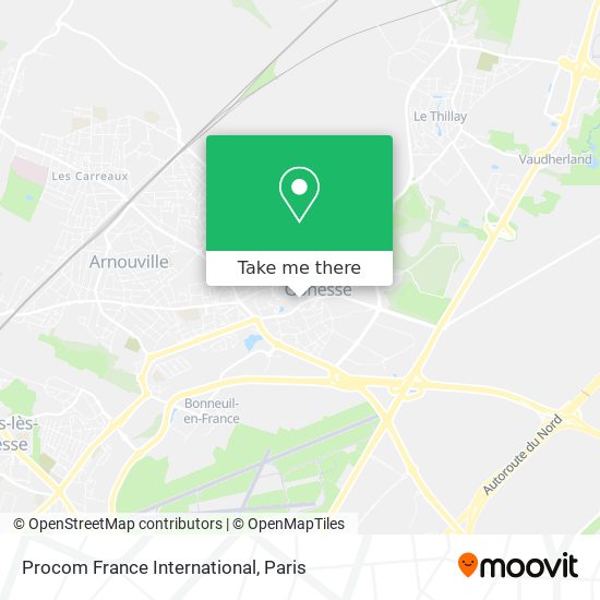 Mapa Procom France International