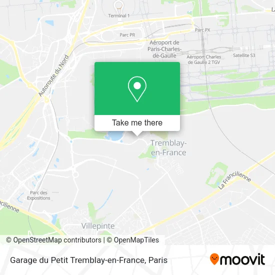 Garage du Petit Tremblay-en-France map