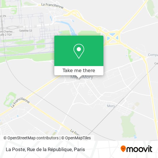 La Poste, Rue de la République map
