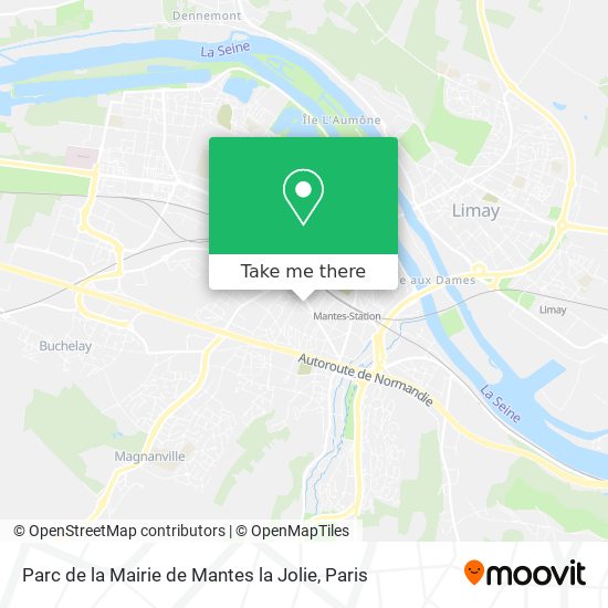 Parc de la Mairie de Mantes la Jolie map