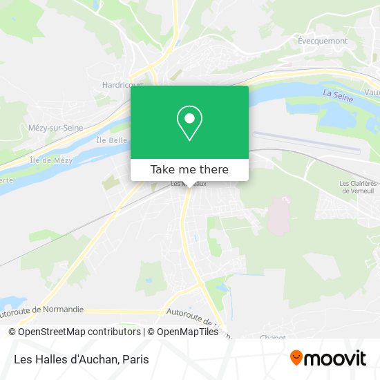 Les Halles d'Auchan map