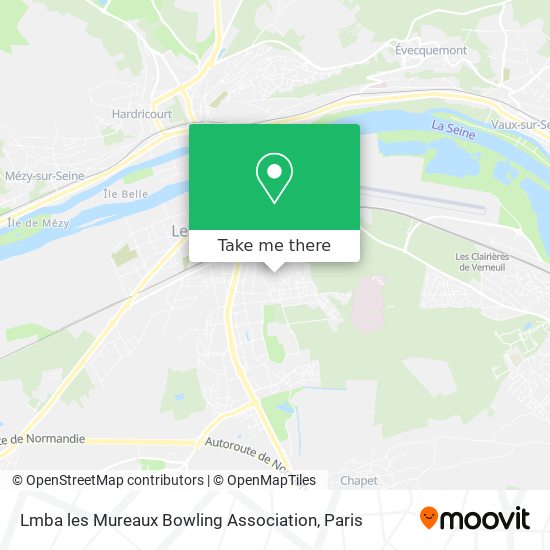 Lmba les Mureaux Bowling Association map