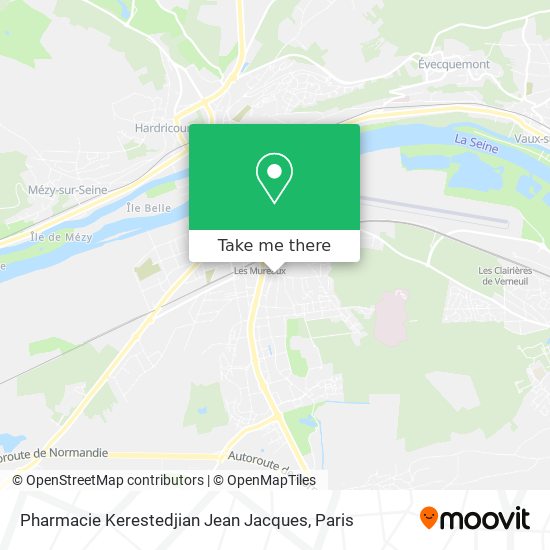 Mapa Pharmacie Kerestedjian Jean Jacques