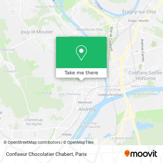 Mapa Confiseur Chocolatier Chabert