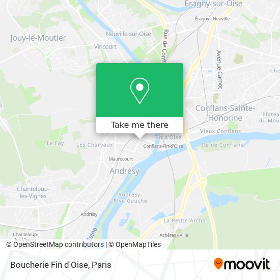 Mapa Boucherie Fin d'Oise