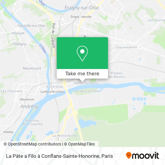 La Pâte a Filo à Conflans-Sainte-Honorine map