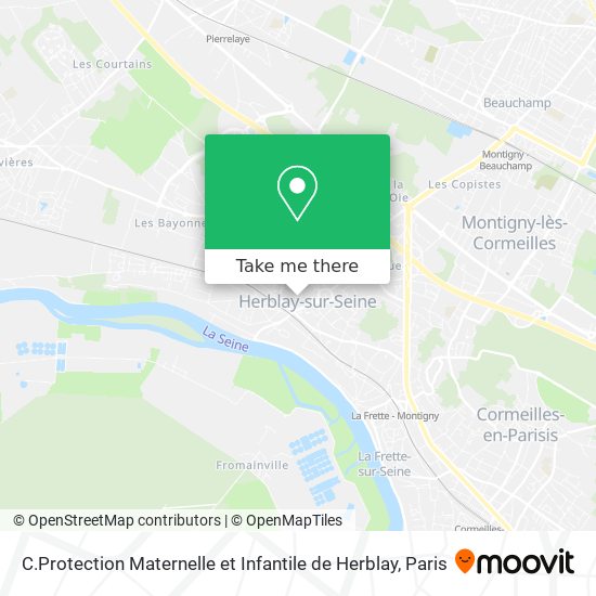 C.Protection Maternelle et Infantile de Herblay map