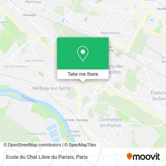 Ecole du Chat Libre du Parisis map