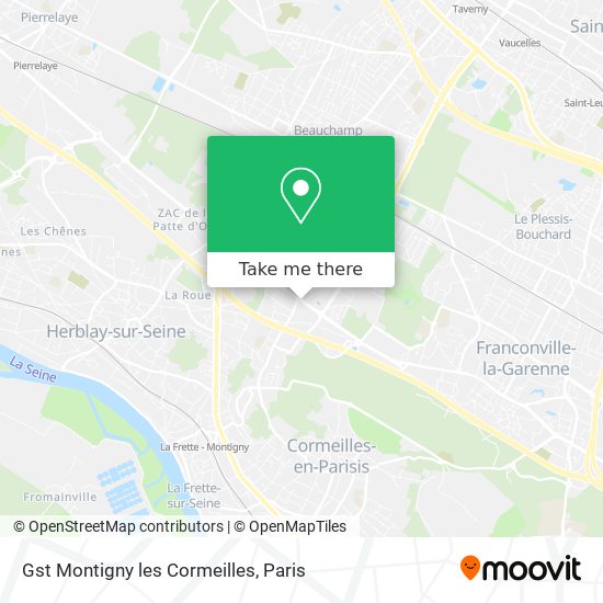 Mapa Gst Montigny les Cormeilles