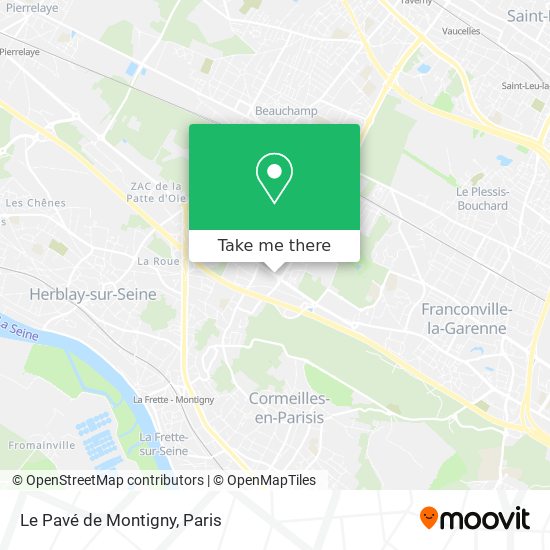 Le Pavé de Montigny map