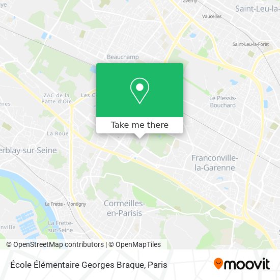Mapa École Élémentaire Georges Braque