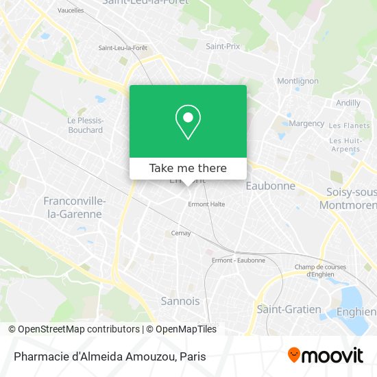 Mapa Pharmacie d'Almeida Amouzou
