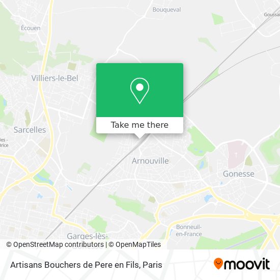 Mapa Artisans Bouchers de Pere en Fils
