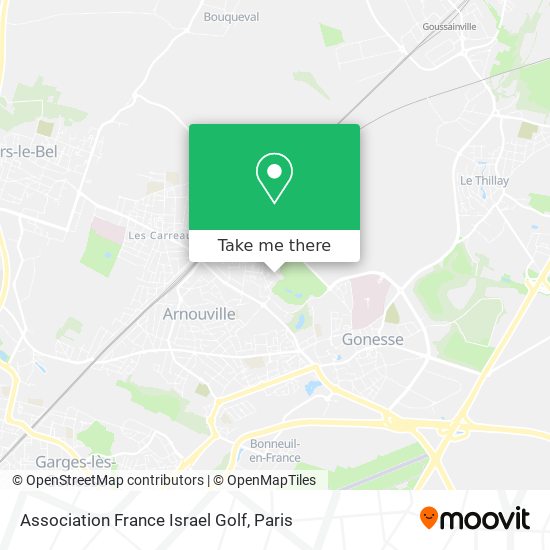 Association France Israel Golf map