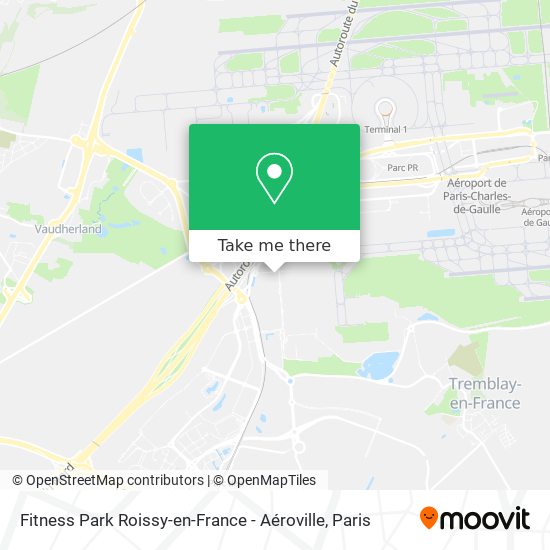 Mapa Fitness Park Roissy-en-France - Aéroville