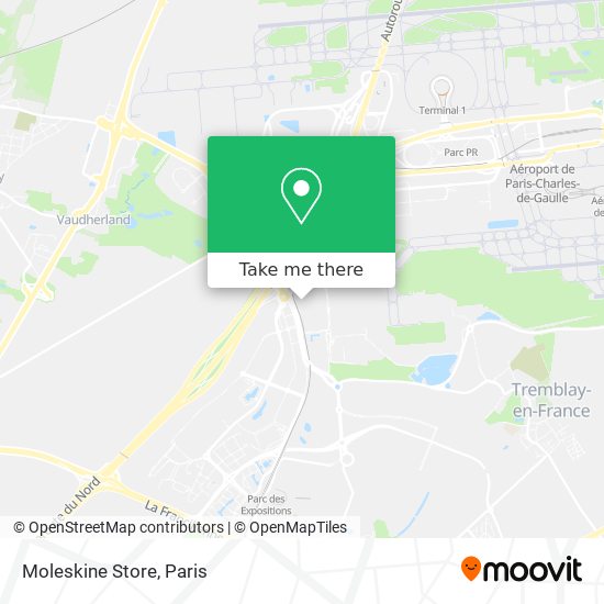 Moleskine Store map