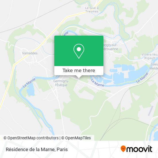 Mapa Résidence de la Marne