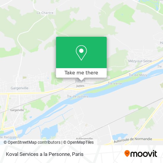 Mapa Koval Services a la Personne