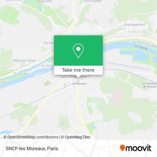 SNCF-les Mureaux map