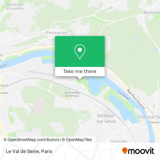 Le Val de Seine map