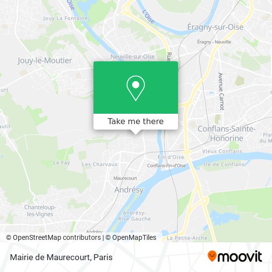 Mairie de Maurecourt map