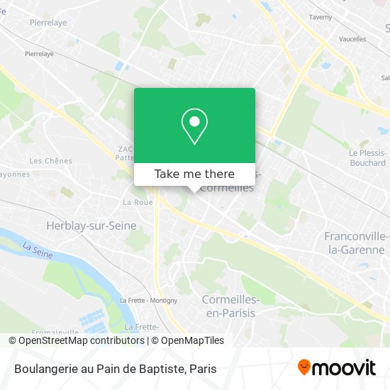 Mapa Boulangerie au Pain de Baptiste