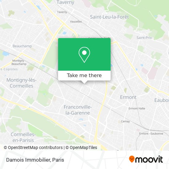 Damois Immobilier map