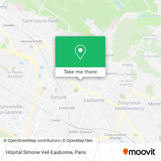 Hôpital Simone Veil-Eaubonne map