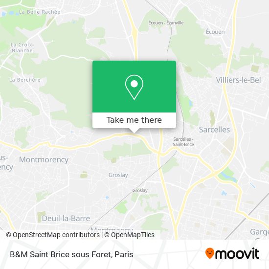 B&M Saint Brice sous Foret map