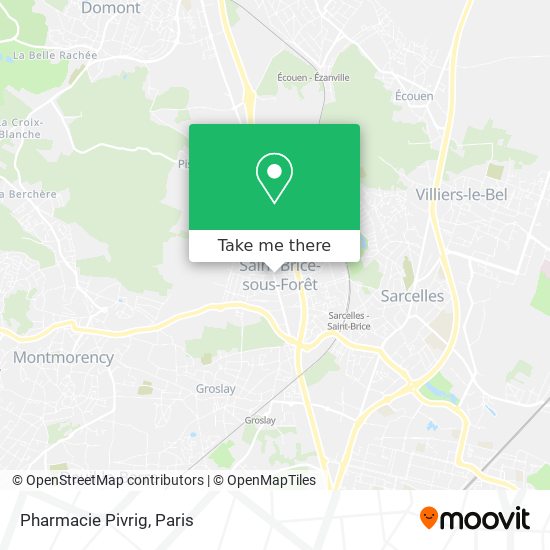 Mapa Pharmacie Pivrig