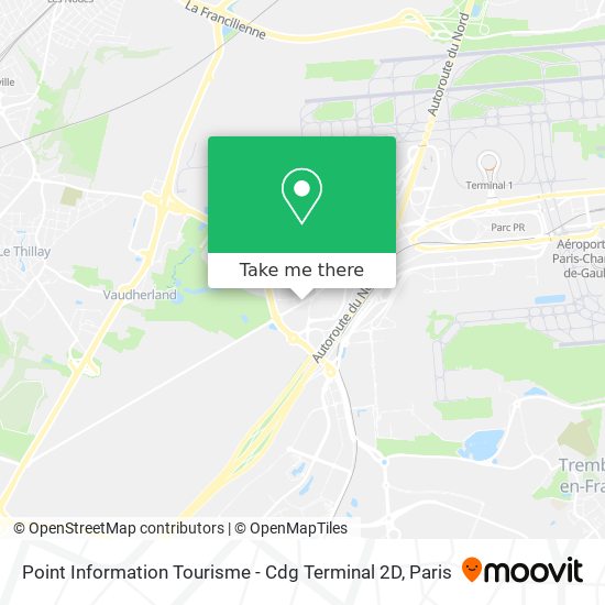 Point Information Tourisme - Cdg Terminal 2D map