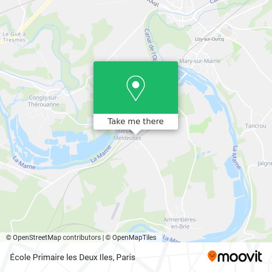 École Primaire les Deux Iles map