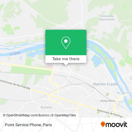 Point Service Phone map