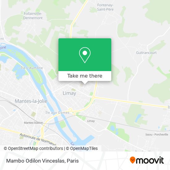 Mambo Odilon Vinceslas map